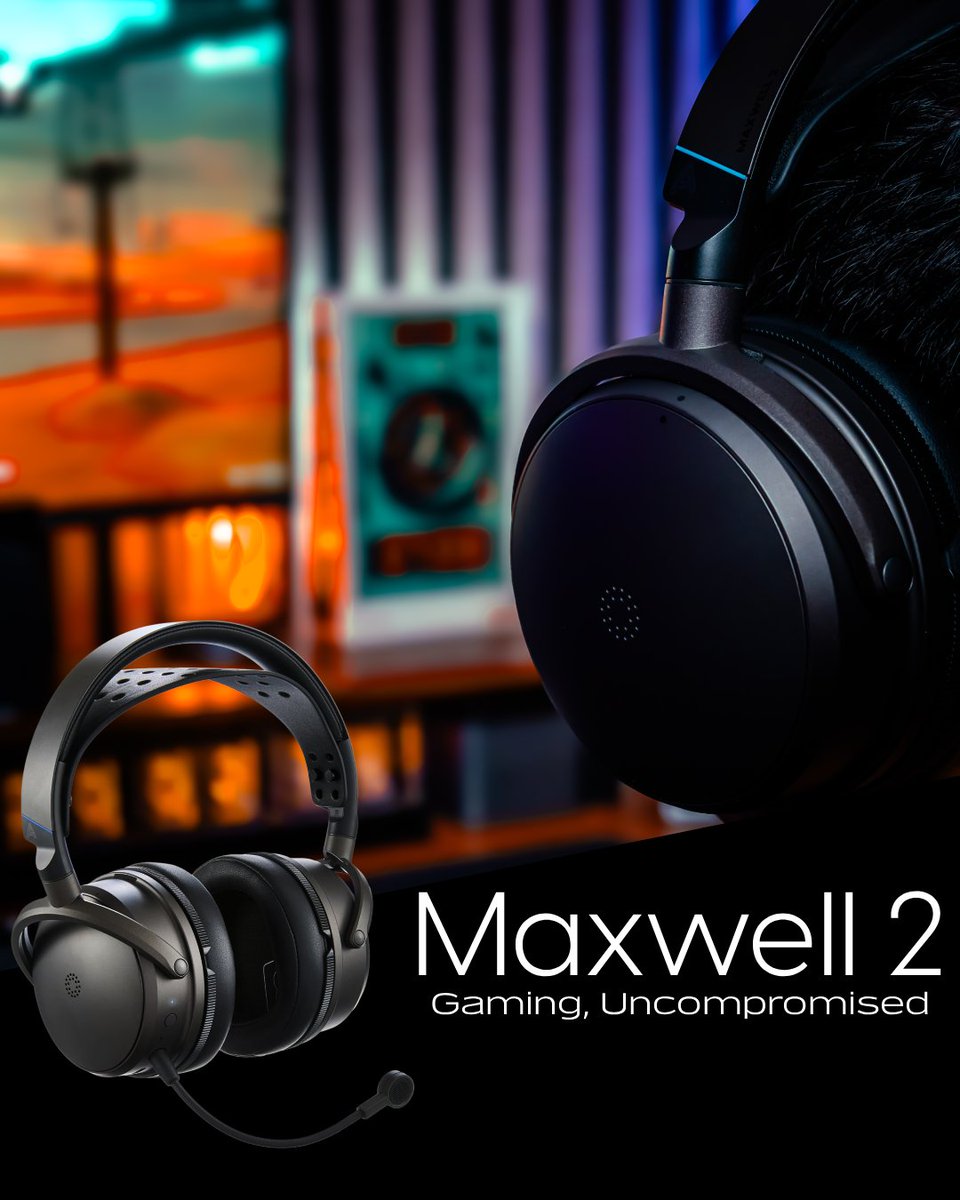 Audeze's tweet photo. The best sound in the game - just got better!

✅ Better Audio
✅ Improved Comfort
✅ 80 Hour Battery Life
Maxwell 2 - Gaming Uncompromised

#GamingUncompromised #AudezeGaming #Maxwell2 https://t.co/Ml9NcUB9fG