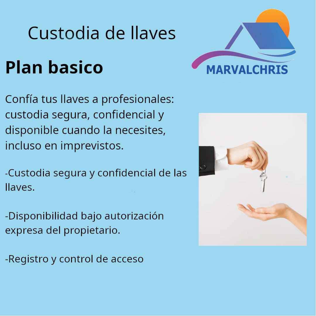 Marvalchris1's tweet photo. 🔑 Custodia de Llaves – Plan Básico
Seguridad, control y disponibilidad para tu vivienda.
Ideal para segundas residencias o propietarios que viven fuera.

¿Quieres una oferta personalizada?
📞 642 73 02 65
📩 info@inmobiliariamarvalchris.com
📍 Benicarló https://t.co/F1UGmSDFgA