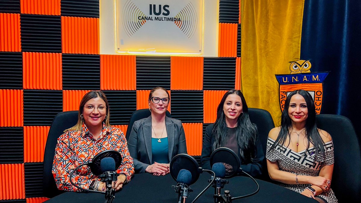IUSCanalM's tweet photo. 👩‍⚖️ En #FrecuenciaDisciplinaria agradecemos la participación de la Magistrada Ixchel Saraí Álzaga Alcántara y la Magistrada María Fernanda González Nahle, quienes compartieron su experiencia sobre Justicia y Evaluación disciplinaria.🎙️
#IUSCanalMultimedia, el canal de tu facultad. https://t.co/ft98BXbKE6