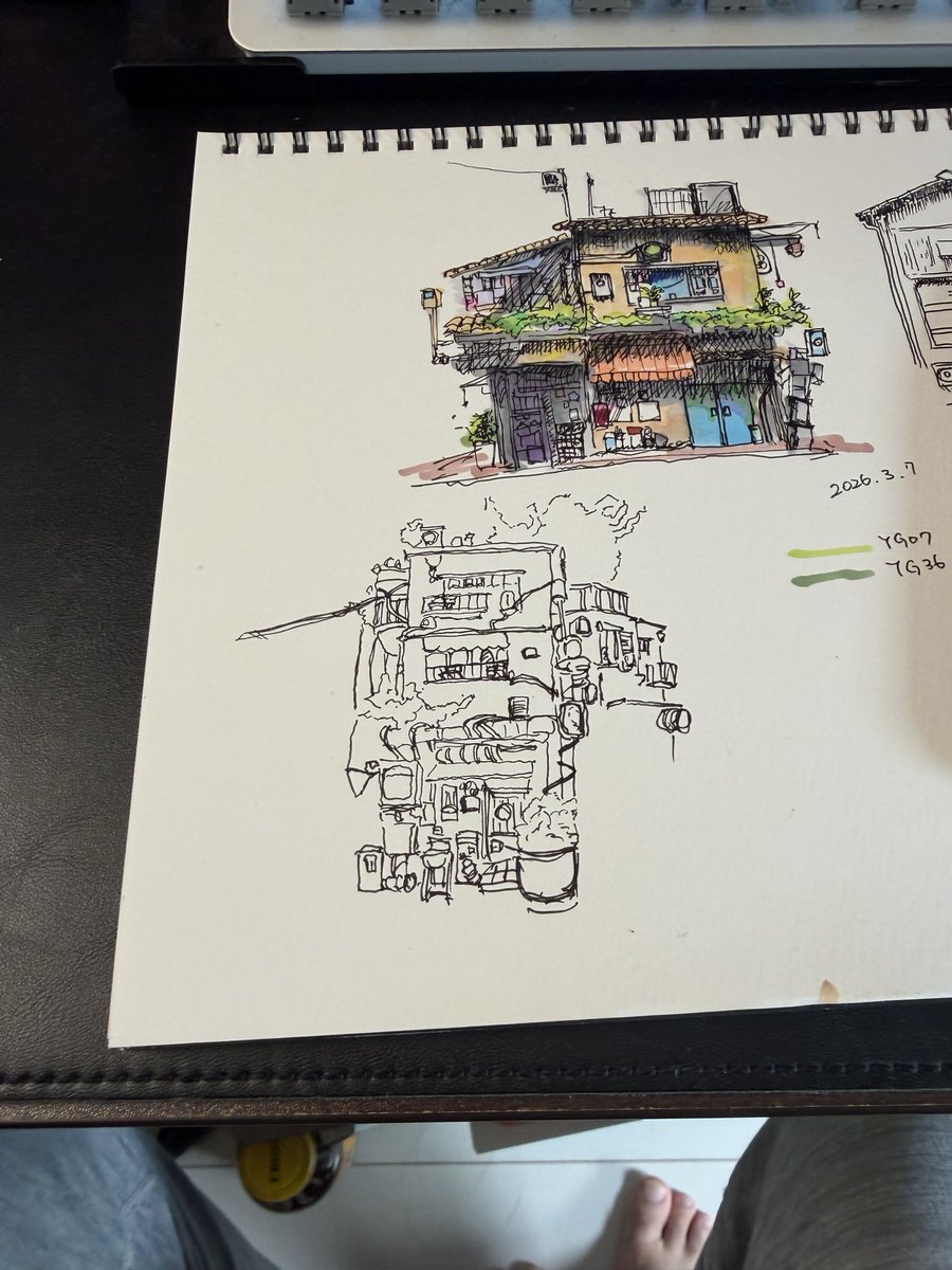 overall5150's tweet photo. できたンゴ

#ペン画　#風景イラスト　#Euro #ジブリ https://t.co/eQFxHCdRfk
