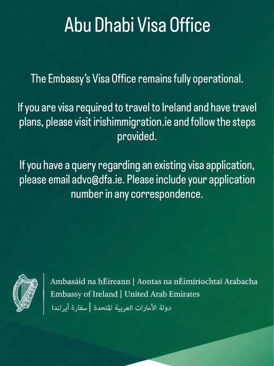 Irish Embassy UAE tweet media