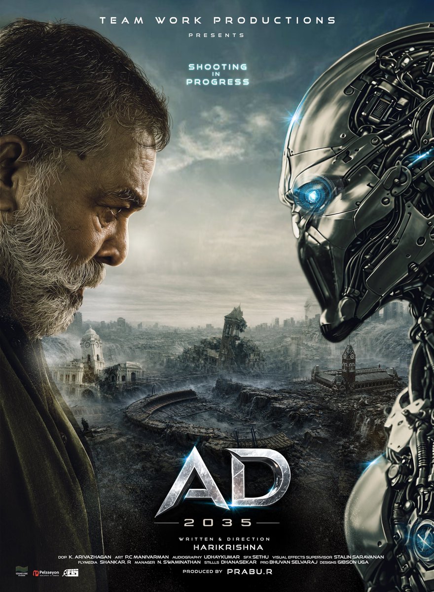 RDBalaji's tweet photo. First look poster of #AD2035 #AD 🤖 

Directed by @dirharidreams

From the Director of #AaramVetrumai

Produced by : Team Work Productions - Prabhu.R

@AjayArnoldR5941 @gibsonraj3   @Udaykumar_mix @Soundvibestudio
@prabur378861R
@ProBhuvan

#AD2035
#MoviePosterTamil
#NewMovieTamil
#FilmUpdate
#CinemaTamil