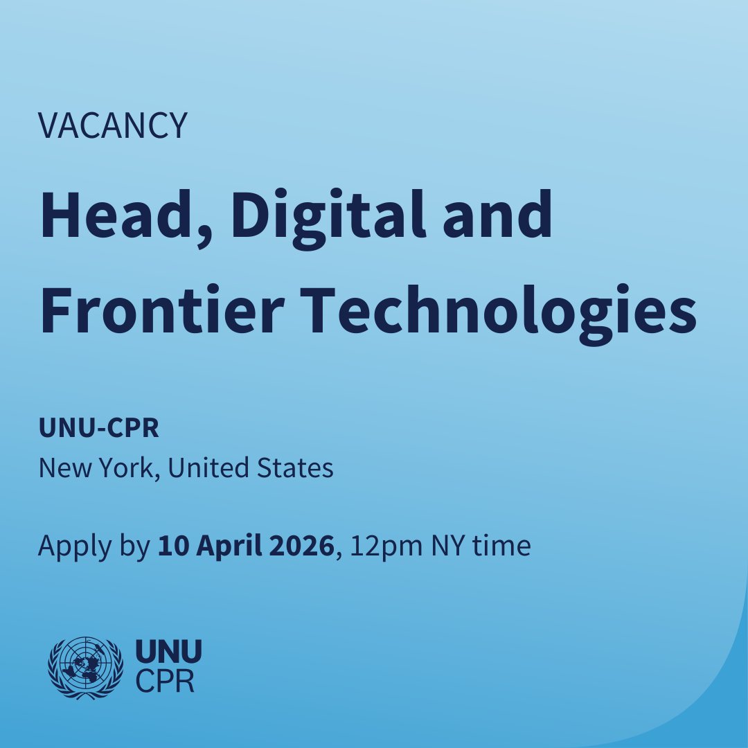 UN University Centre for Policy Research tweet media