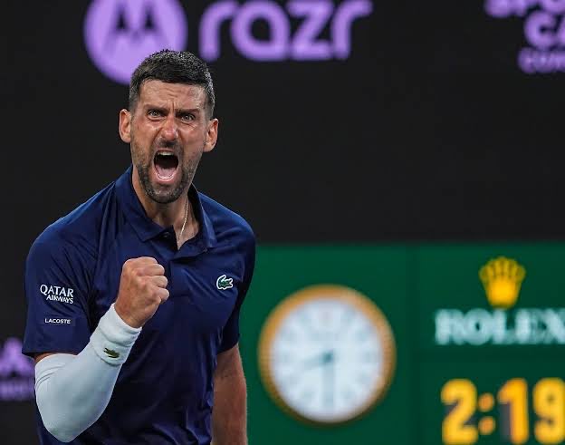 BarclayCard18's tweet photo. Reflecting more on Djokovic's performance last night...

You know he's playing well when he's swinging freely off both sides and so many times this time last year, I just didn't have confidence in him to make those shots consistently. Last night was a world away from last year though and it was so good to see. ❤️

I hope he's able to take real belief from that match once he properly processes it because I thought he played wonderfully. 🙏