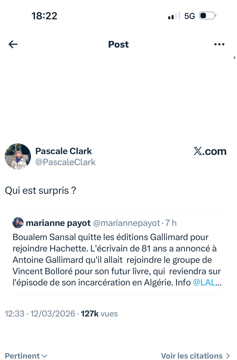 Qui est surpris de votre tweet issu de poubelle gauchiasse ?
Personne.
Vous êtes d’une prévisibilité presque scientifique.