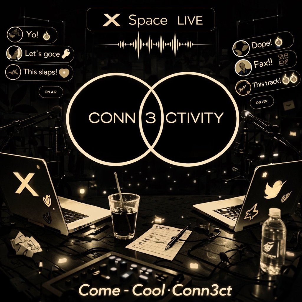 CONN3CTIVITY_'s tweet photo. Come Cool Conn3ct

Come hang , have fun, lose your IQ with us.

Maybe make new connections and friends.

Fridays 5PM UTC https://t.co/73YRRs405d
