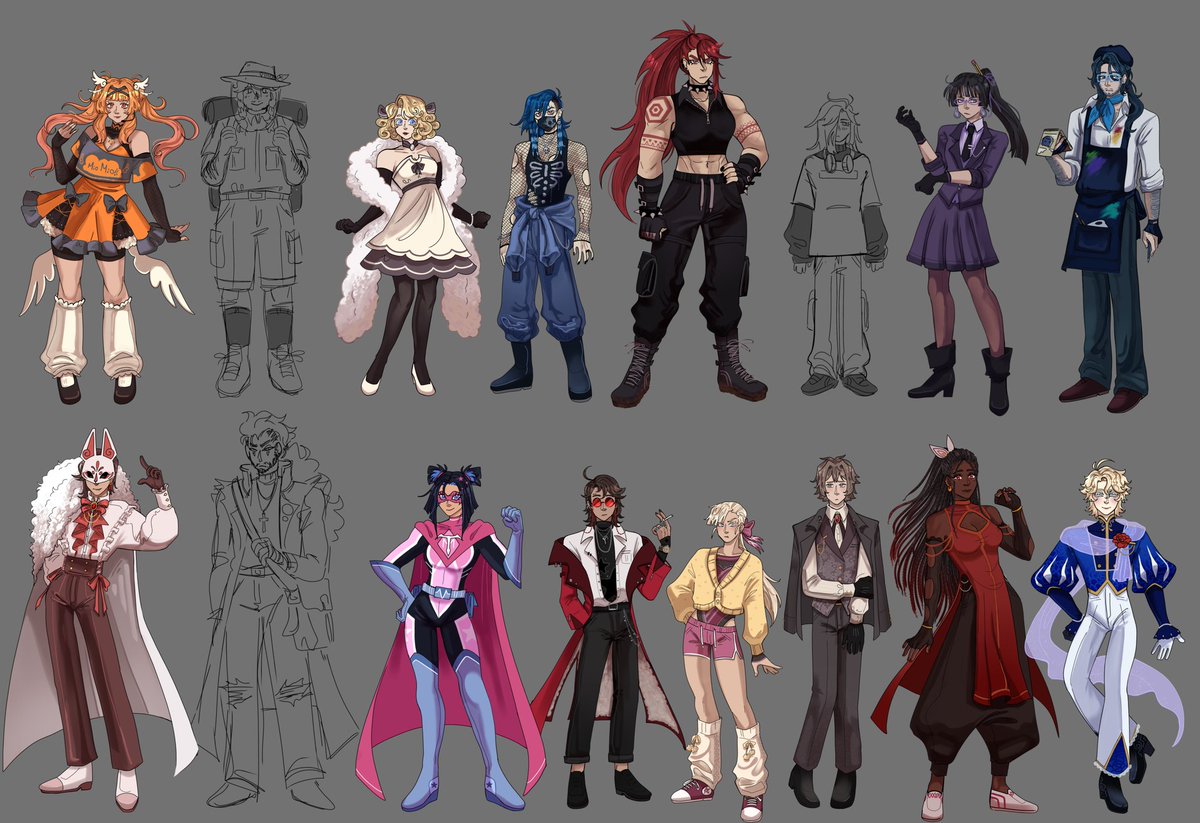 MlSTY_DREAMS's tweet photo. Guys I get it that you're all very excited for the redesigns but please let's not try to rush me.... okay......

This is all I have so far... okay...? No more spamming my strawpage asking for the same character over and over..... okay....? 

#makironpa https://t.co/5ykKHfxJqP
