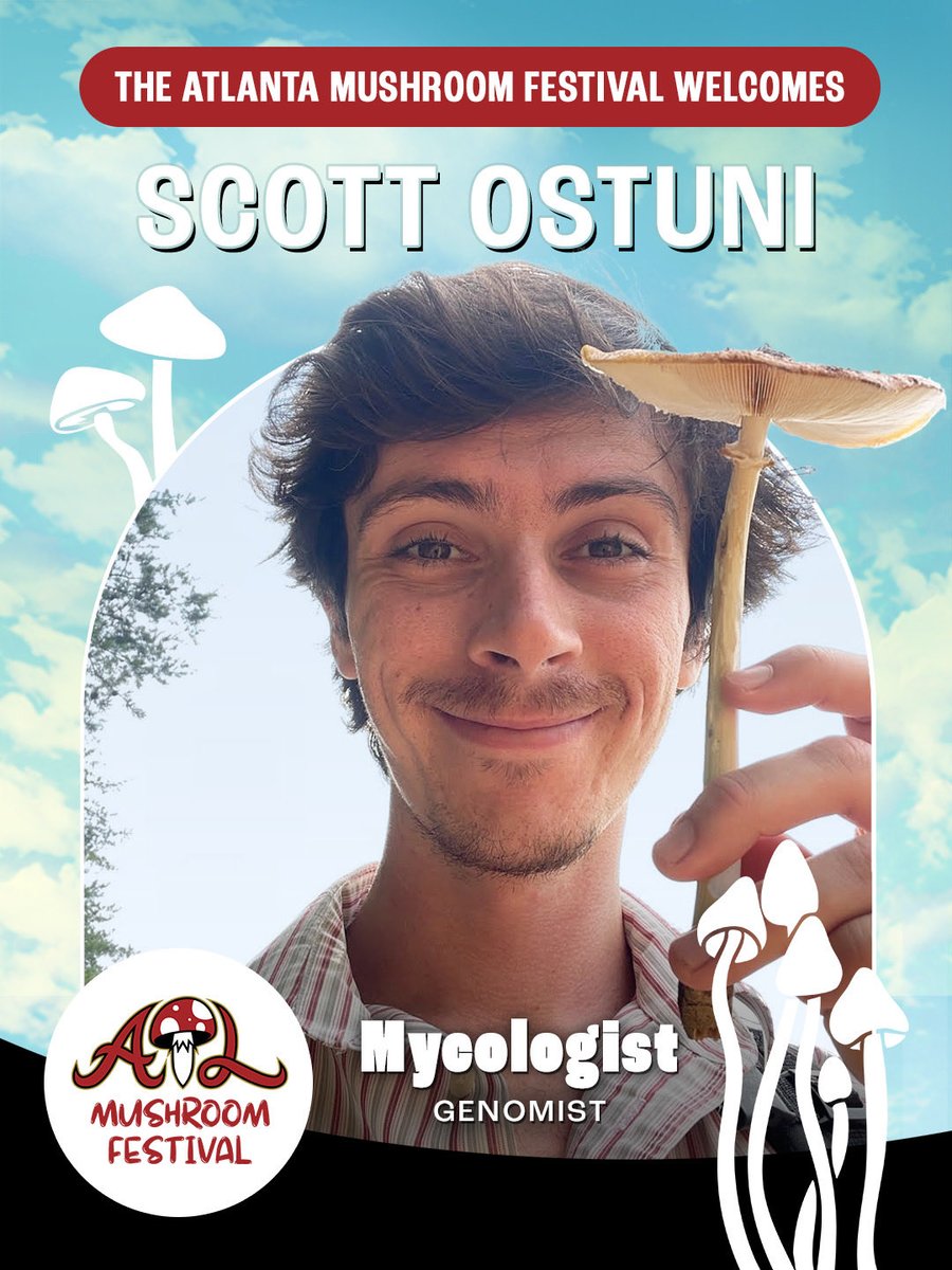 Scott’s an indie Mycologist exploring fungal biodiversity &amp; supporting the growing network of people passionate about fungi.

✨ Don’t miss his talk: “The Ecology of Community Mycology”
📍 Lee + White
🗓️ Sunday, May 3 | 12–7PM

AtlantaMushroomFestival.com 

#AtlantaMushroomFestival