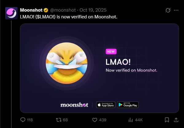 A memecoin that can survive for more than 4 months and still maintain around a $1M market cap in this market is always worth paying attention to

That’s what made me start digging deeper into $LMAO, and here are a few of my personal thoughts on its narrative and the potential of