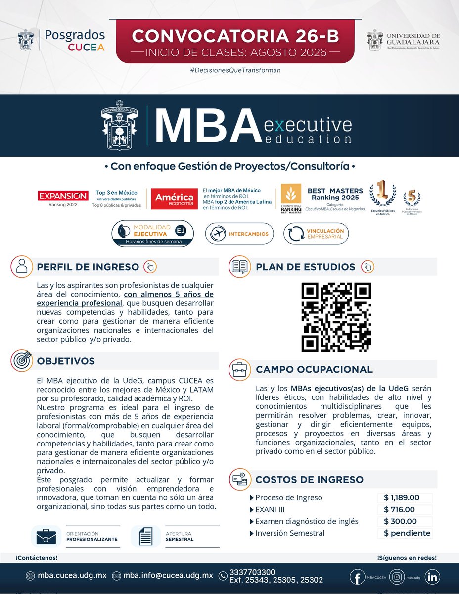 Coordinación de Egresados y Ex Alumnos de la UdeG tweet media