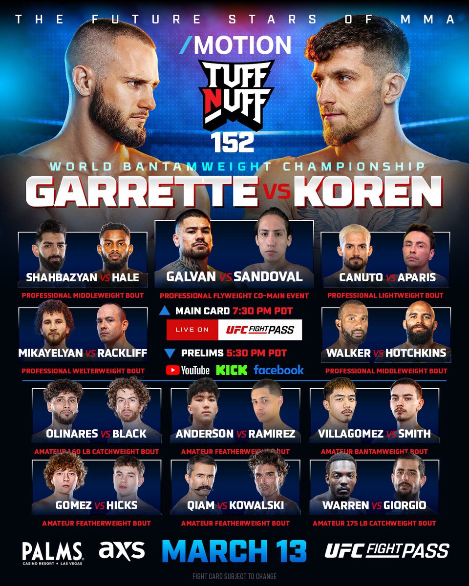 Tuff-N-Uff MMA tweet media