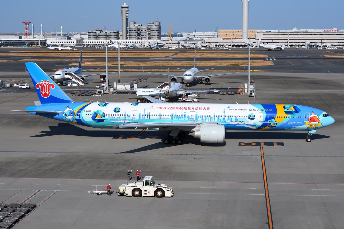 fly772hnd's tweet photo. 2026/3/12 RJTT

China Southern Airlines
B777-31B/ER B-2007

WorldSkill 2022 Livery https://t.co/h5KzWQFRdT
