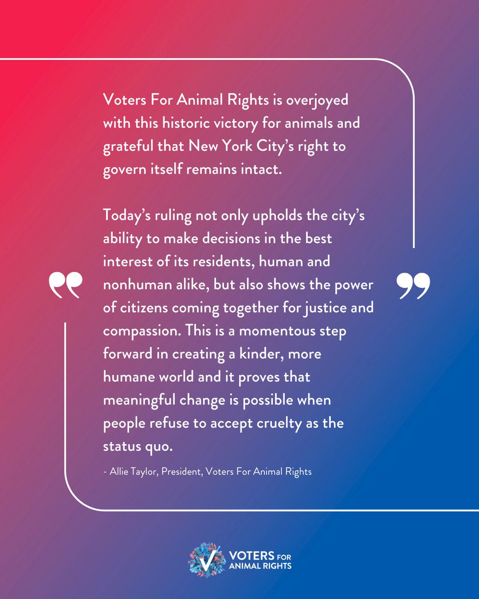 Voters For Animal Rights tweet media