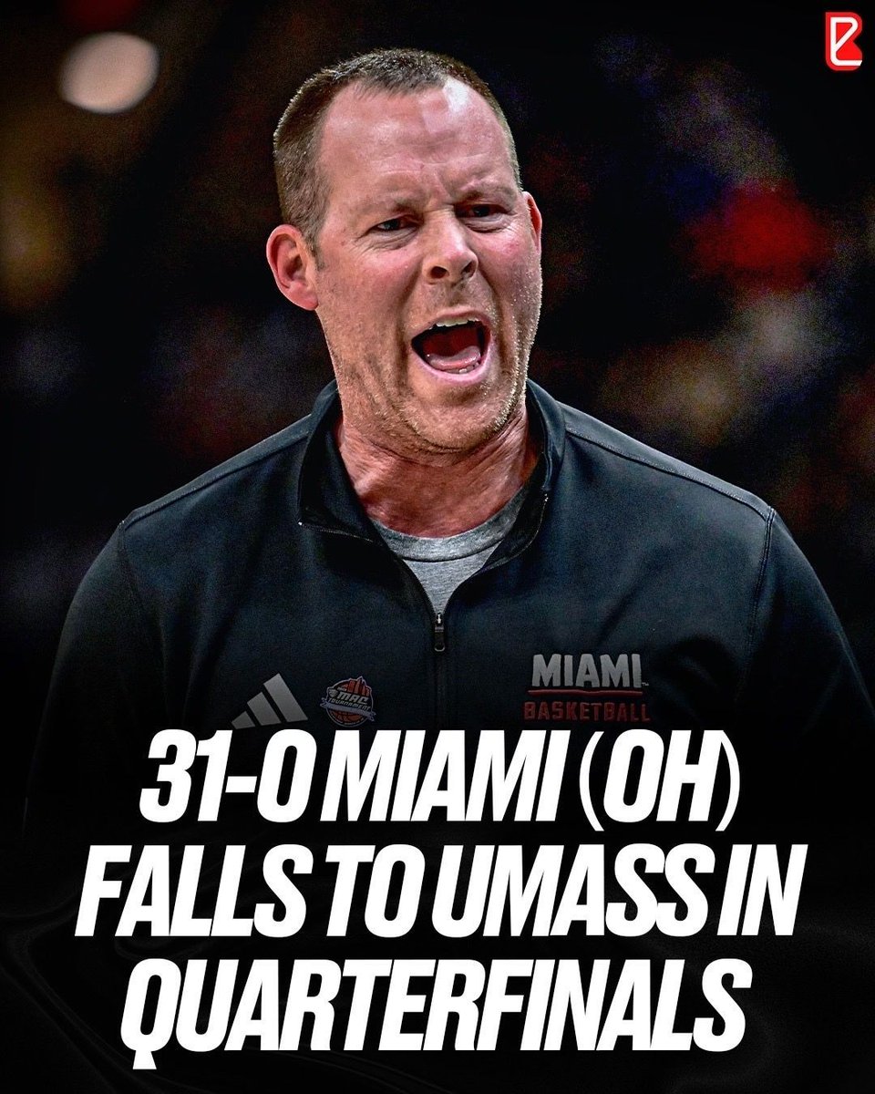 UMass just handed Miami (OH) its first loss of the season in the quarterfinals of the MAC Championship! 🤯

March is here! 🔥
