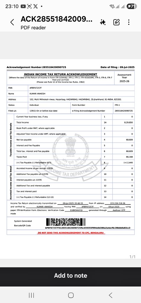 kumaranikesh26's tweet photo. @IncomeTaxIndia Hi , I got the below response from CPC which does not seem right to me..no explanation on the calculation....can I expect any assistance from @IncomeTaxIndia or now CPC is the authority in India for taxes....I am uploading images of the reply from CPC and my tax challan..... https://t.co/k9OYMVDKwm