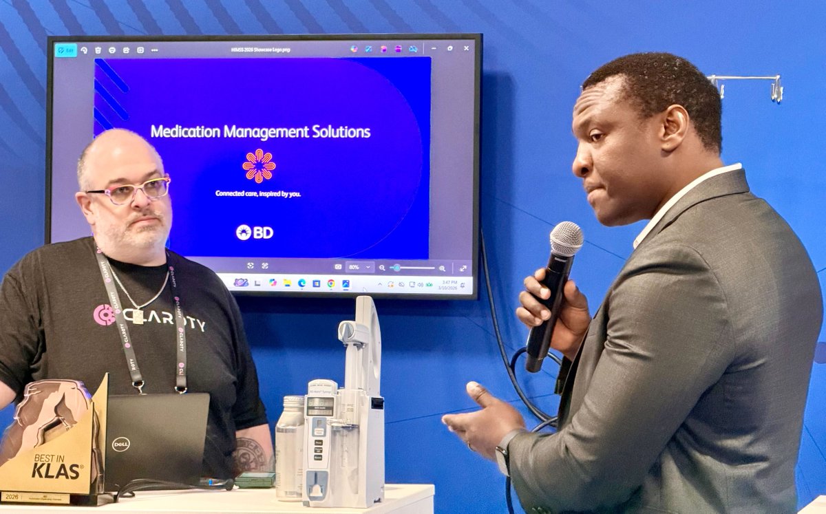ClarotyHealth's tweet photo. 🔵 Big news from #HIMSS26: @Claroty + BD just demoed the future of medical device visibility w/ a new approach using BD’s implementation of the IHE MEM-DMC profile that maintains full device context WITHOUT decrypting traffic or exposing PHI. Read more:
https://t.co/PRptKZVu6b https://t.co/Rz0RSwWMpL
