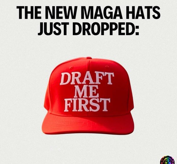 PensiveTM's tweet photo. @patriottakes @MeidasTouch Have you seen the new MAGA hats?
#Chickenhawks https://t.co/iBugpPHMjj