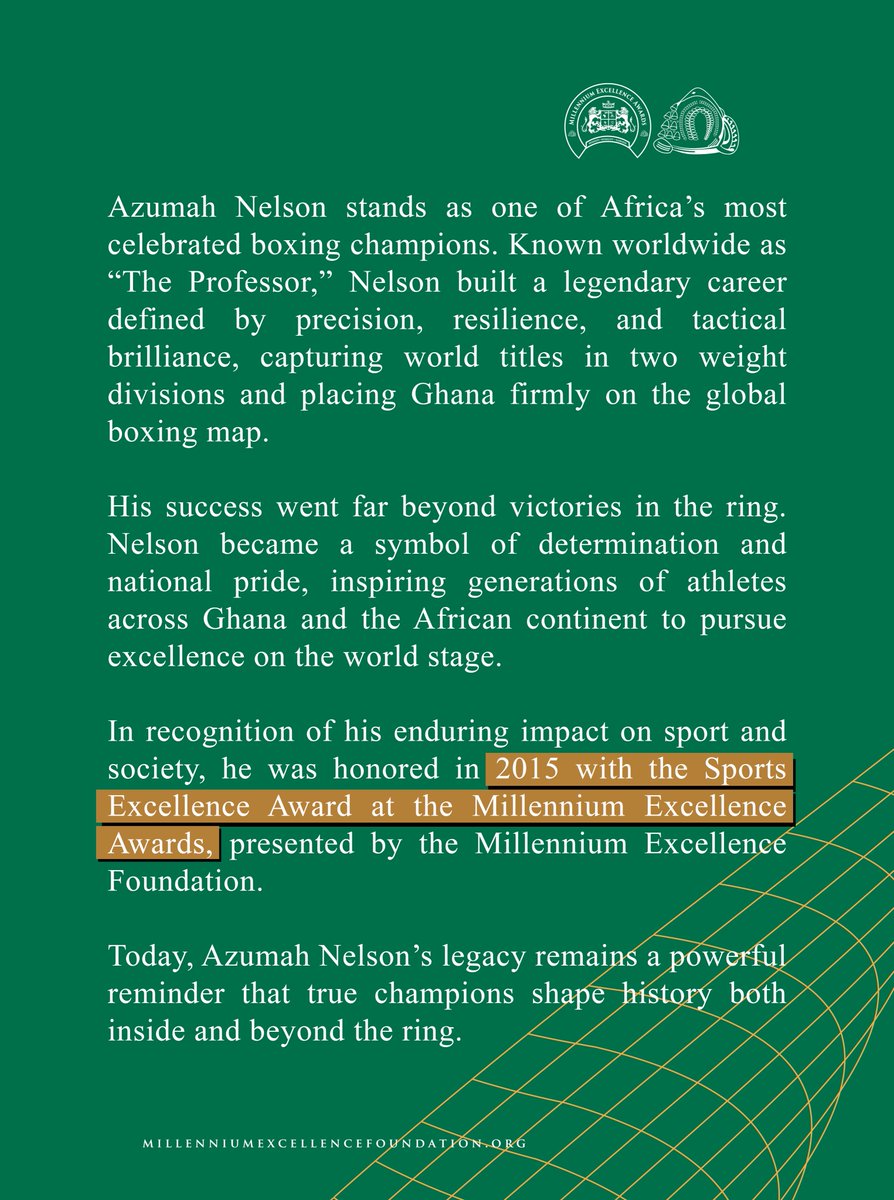 officialmefgh's tweet image. A legend who redefined African boxing. 

#AzumahNelson #TheProfessor #GHANABOXING #AfricanBoxing #BoxingLegends #AfricanChampion #SportsLegacy #boxinghistory #ChampionMindset #LegendaryAthletes #SportsIcons #GlobalSports #GhanaPride #AccraToTheWorld #madeinghana #AfricaRising