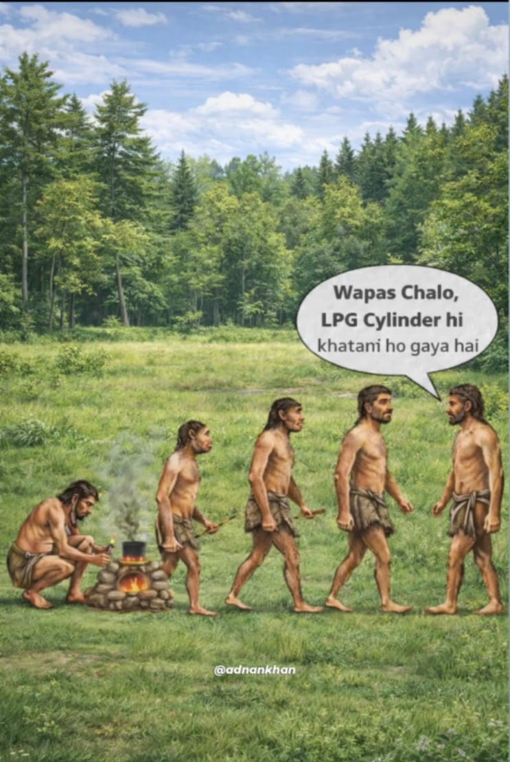 PindPranja92224's tweet image. Science says humans evolved from the Stone Age…
But an empty LPG cylinder proves evolution can go in reverse too 😅🔥
Dear Government, please solve the LPG issue quickly 🙏
#LPG #GasProblem #GasCylinder