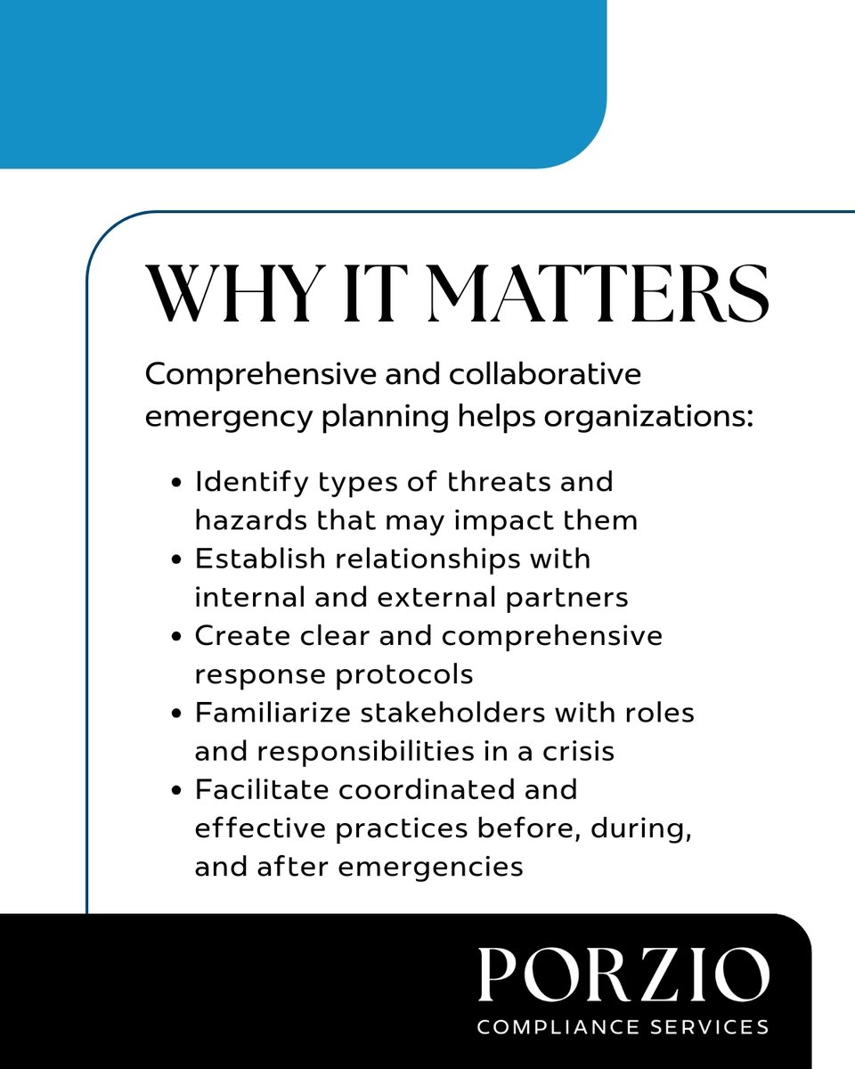 PorzioCS's tweet image. Every organization needs a plan. @KevinCraig32 shares insights on proactive #EmergencyPlanning—from identifying risks to clear crisis protocols—that reduce confusion, support recovery, and build resilience: bit.ly/4uryCgC #CrisisPreparedness #BusinessContinuity