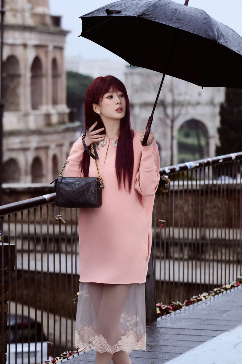 ForCdrama's tweet image. #YangZi for #ValentinoInterferenze Valentino FW26/27 collection show in Rome.