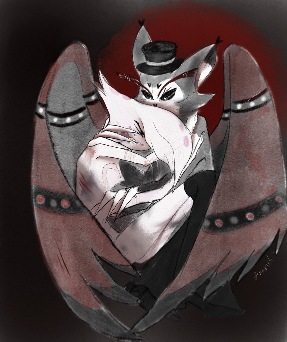 Shh, kid, I'm with you
(I'll kill them all)
#huskerdust #HazbunHotelFanart