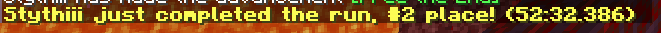 sub 53 with easy mode, i fucked up 1 cycle and my axe nbbroke so i killed with a pickaxe