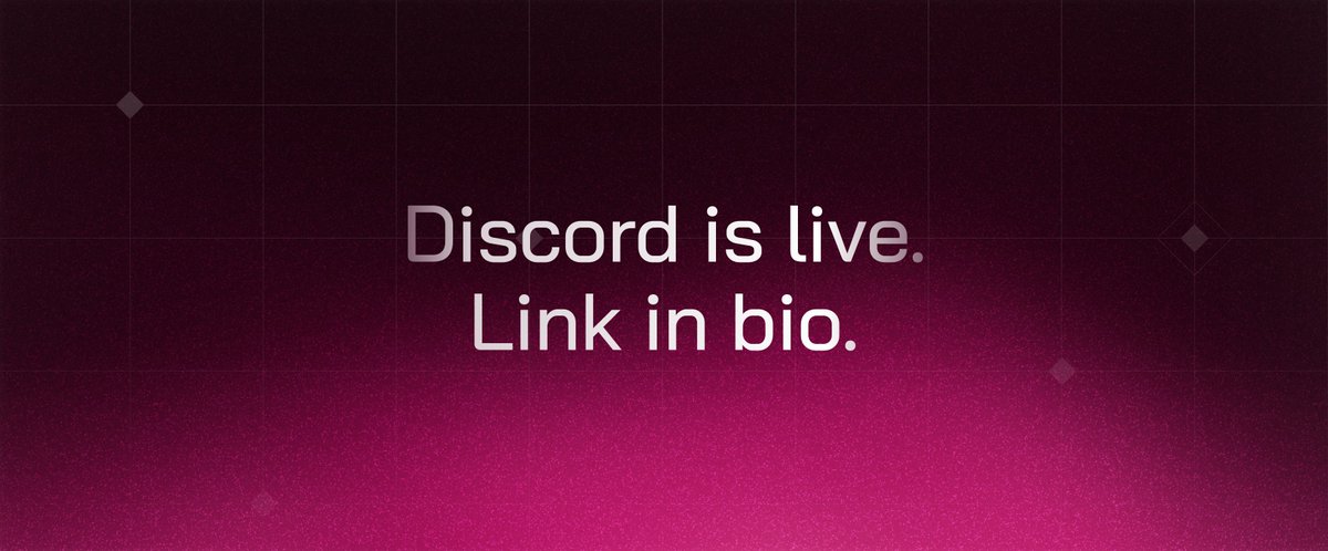 We didn't announce it. Hundreds of you still found the Discord. If you haven't yet, link's in bio, come see what's brewing before it gets loud.