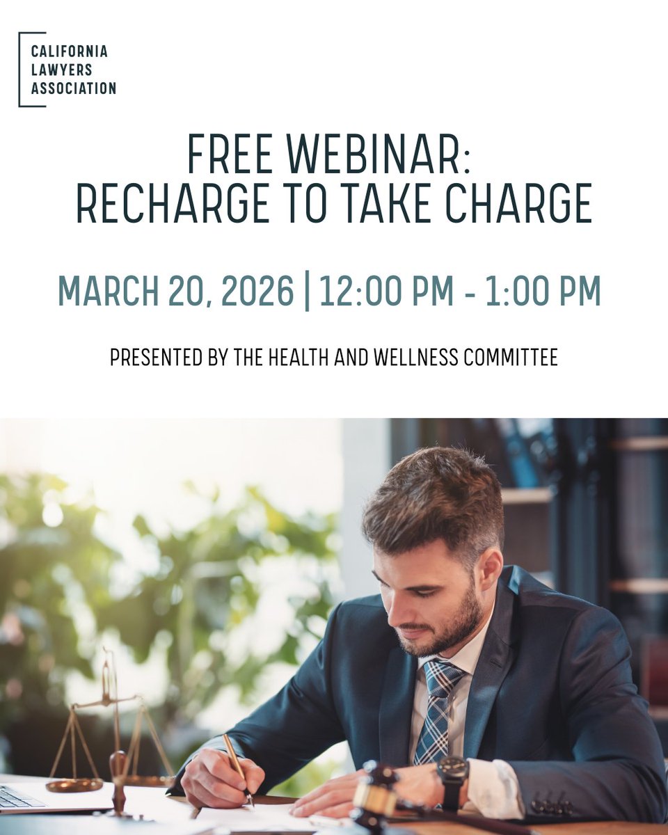 California Lawyers Association tweet media