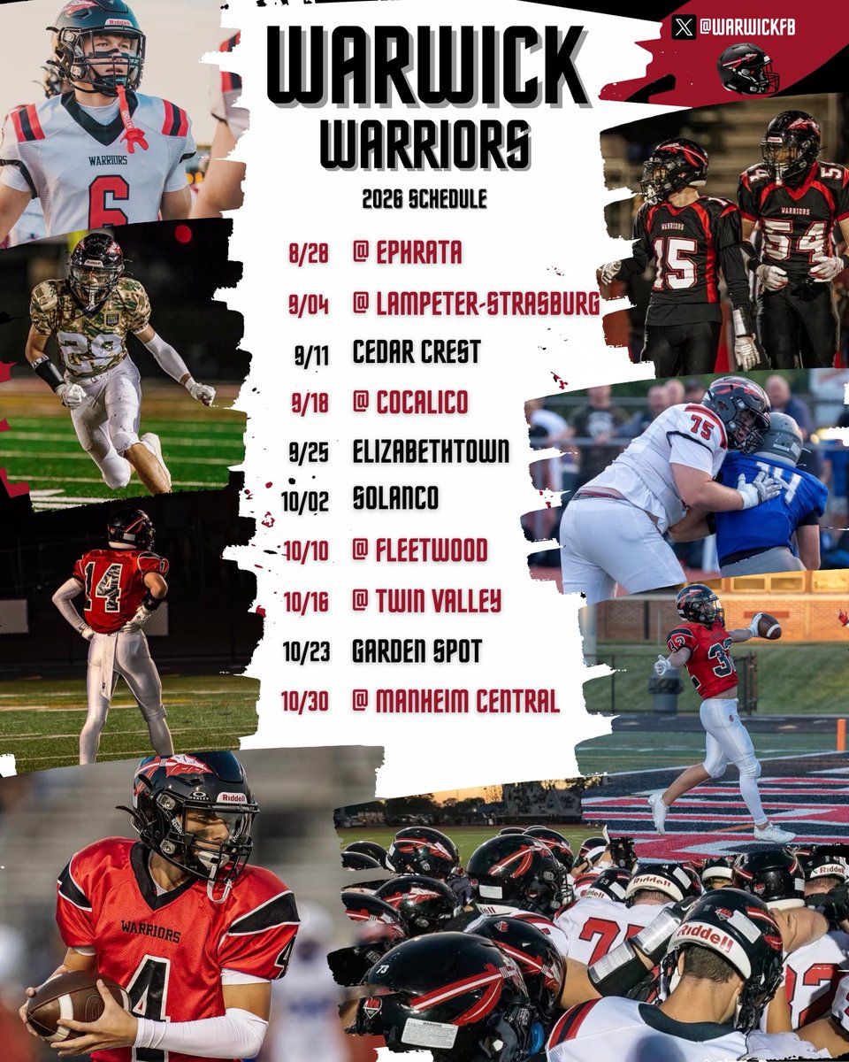 Warwick High School Football tweet media