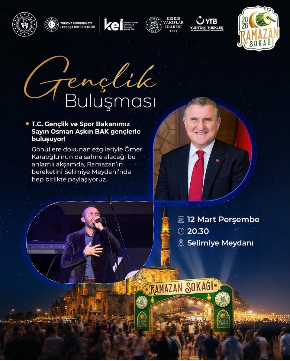 Lefkoşa’da gençlerimizle buluşuyoruz.