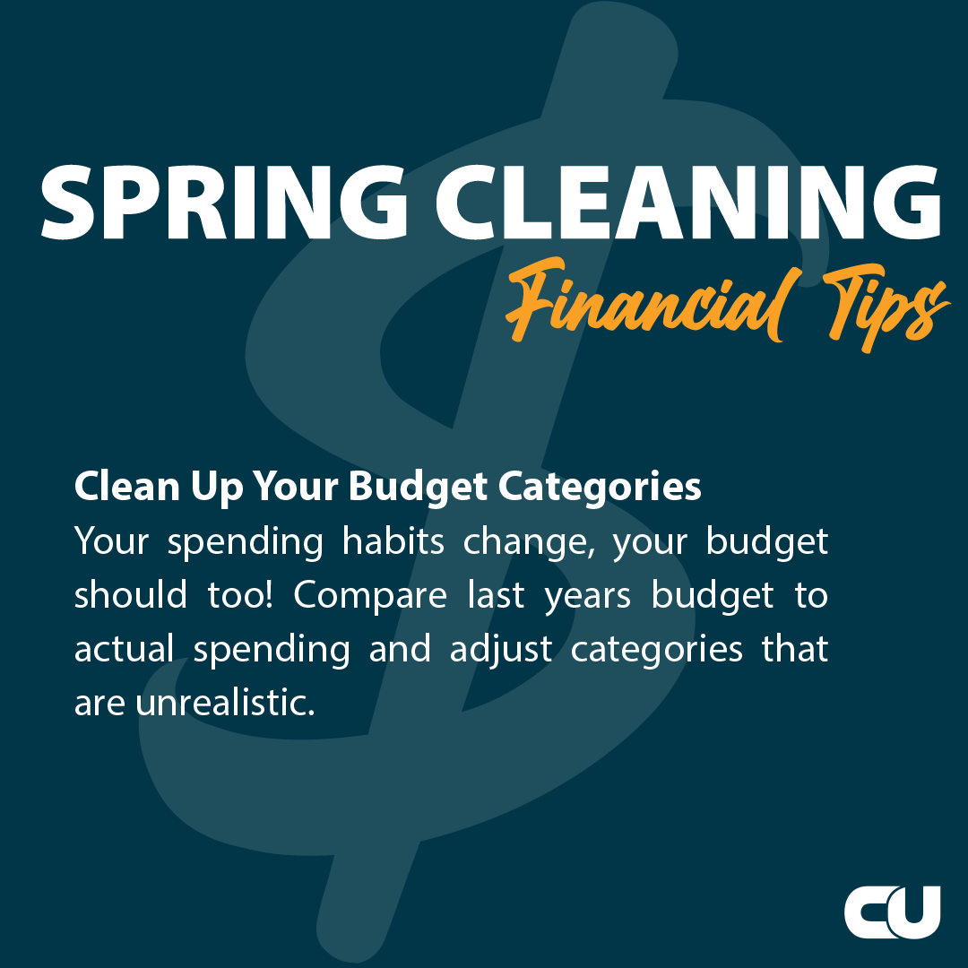 Budgets aren’t meant to stay the same forever and can change quickly. Are your budget categories up to date? 🏷️

#WeAreFFCU #peoplehelpingpeople #SpringCleaning