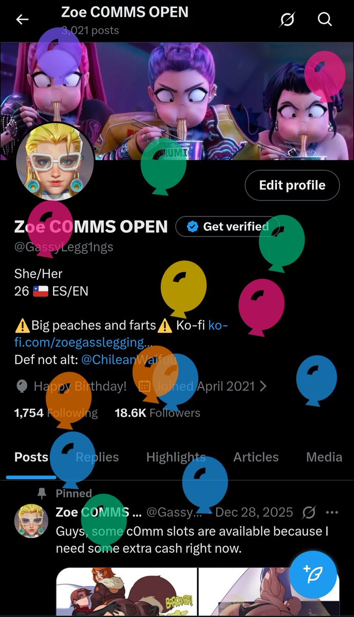 Zoe C0MMS OPEN tweet media