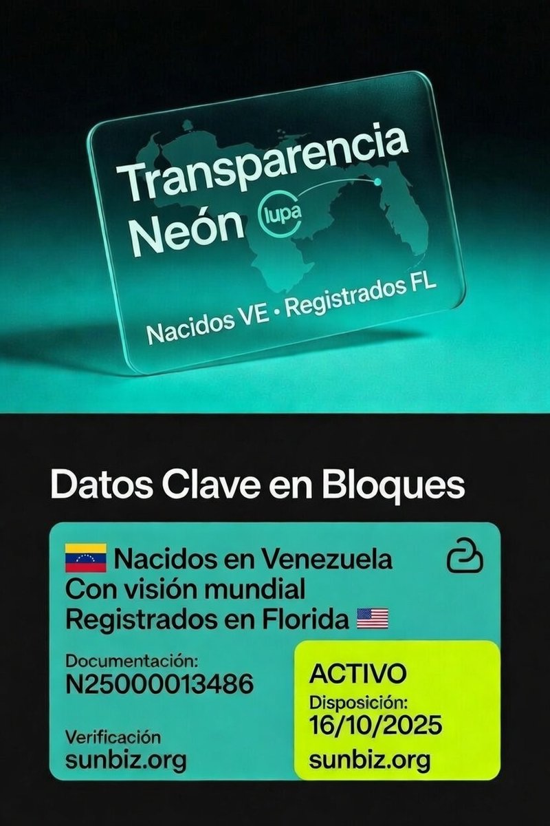 sanchezac1961's tweet photo. Transparencia nivel Neón: Porque la confianza no se pide, se demuestra con datos reales. 💎
Somos una organización con raíces venezolanas 🇻🇪 y visión global, operando bajo los más altos estándares legales en Florida 🇺🇸. @petroamigos #petroamigos #familiapetrolera @RobertoCarlo14 https://t.co/qk9kDsHMOB