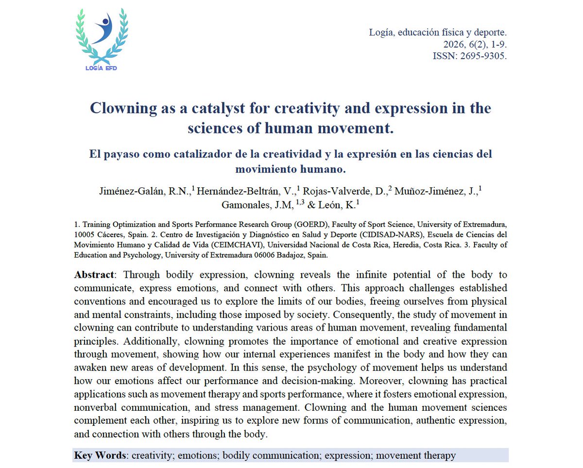 Logía, educación física y deporte. tweet media