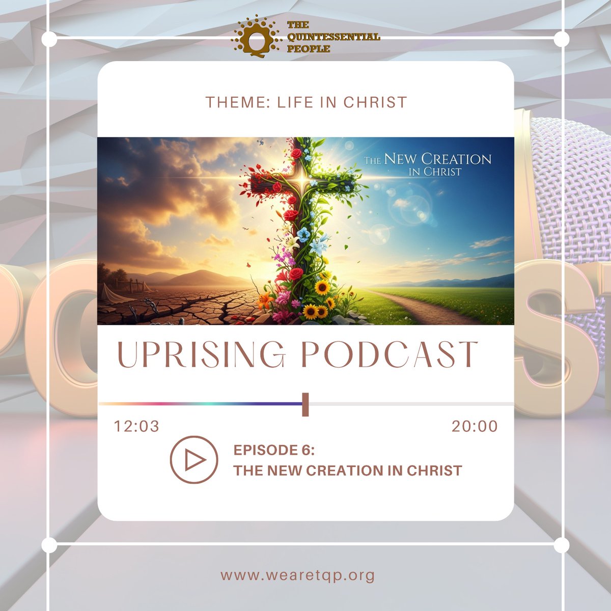 Hello everyone, we have a new episode tonight by 8 pm 🤩. You don't want to miss this

Click on the link and be blessed as you listen 

 spoti.fi/40Ul7Zg