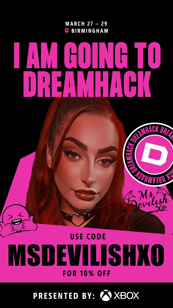 MsDevilishXo 🔜 DreamHack Birmingham tweet media