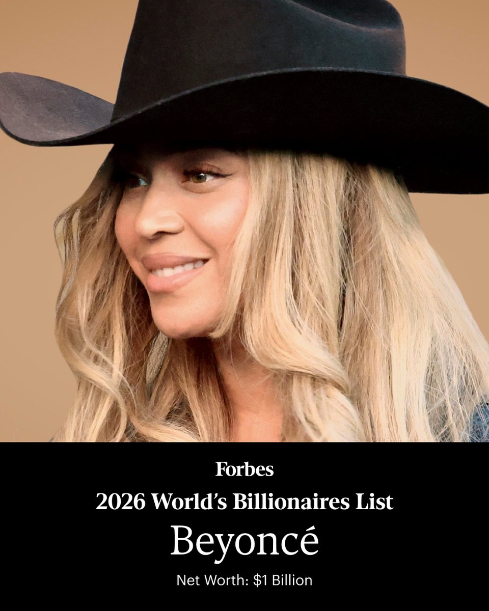 From Destiny’s Child to global superstardom, Beyoncé built her empire over nearly three decades. With 35 Grammys and her eighth solo album Cowboy Carter, she joins the #ForbesBillionaires list. forbes.com/billionaires/?…
📸: Lyvans Boolaky via Getty Images