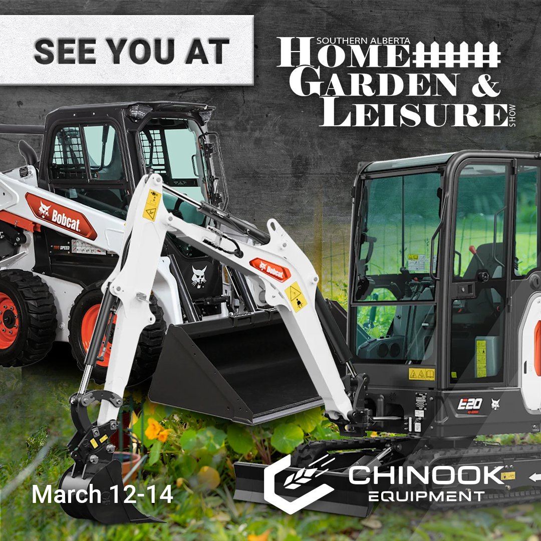 🌿 Join Chinook Equipment at the Home &amp; Garden Show! 🌿

📅 March 12–14
📍 Home &amp; Garden Show

Come say hello and see the equipment up close — we look forward to seeing you there! 🚜🌱