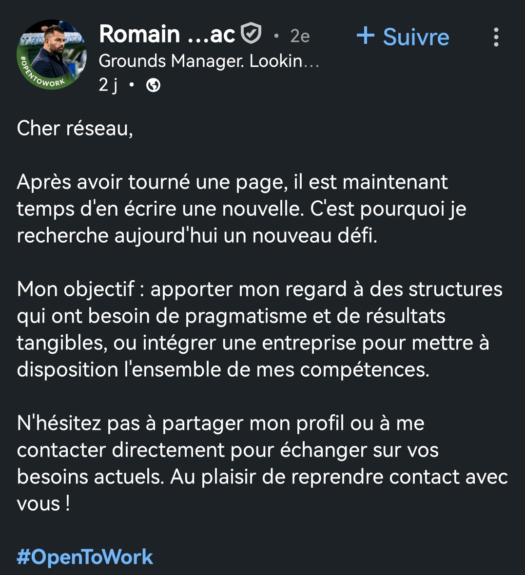adrien_pittore's tweet photo. Une news comme une autre, encore que... L'Olympique de Marseille voit partir son responsable pelouse Romain Andreac. A l'issue de la saison 2024-2025, la pelouse du Vélodrome était classée la 3e meilleure du championnat. #INFOOM #TEAMOM #OLYMPIQUEDEMARSEILLE https://t.co/ME5poLKZkr