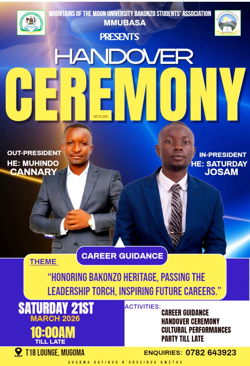 Let us all be there 
<a href="/1005kgr/">Kasese Guide Radio</a> <a href="/MMUBASAOFFICIAL/">MMUBASA STUDENTS</a> <a href="/Moris_Promotion/">Moris Promotions</a> <a href="/MtRwenzoriCS/">Mt. RWENZORI COMEDY STORE</a> <a href="/jeericknews/">JEE RICK NEWS</a>