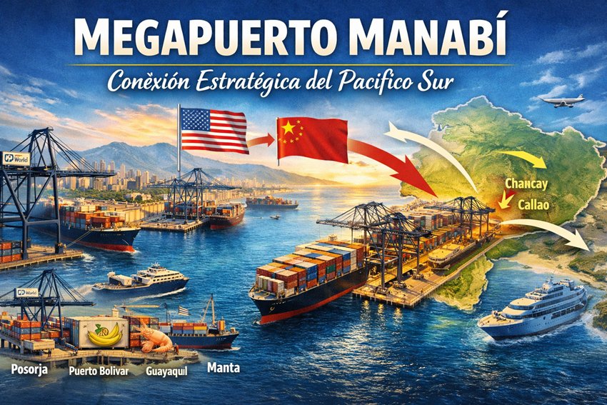 SomosManabi's tweet photo. Si Manabí compite afuera con Chancay y articula adentro al sistema portuario nacional, todos los puertos del Ecuador ganan.

Lee aquí:
 https://t.co/MKGfk8zzNW https://t.co/jXDxuqkjUr