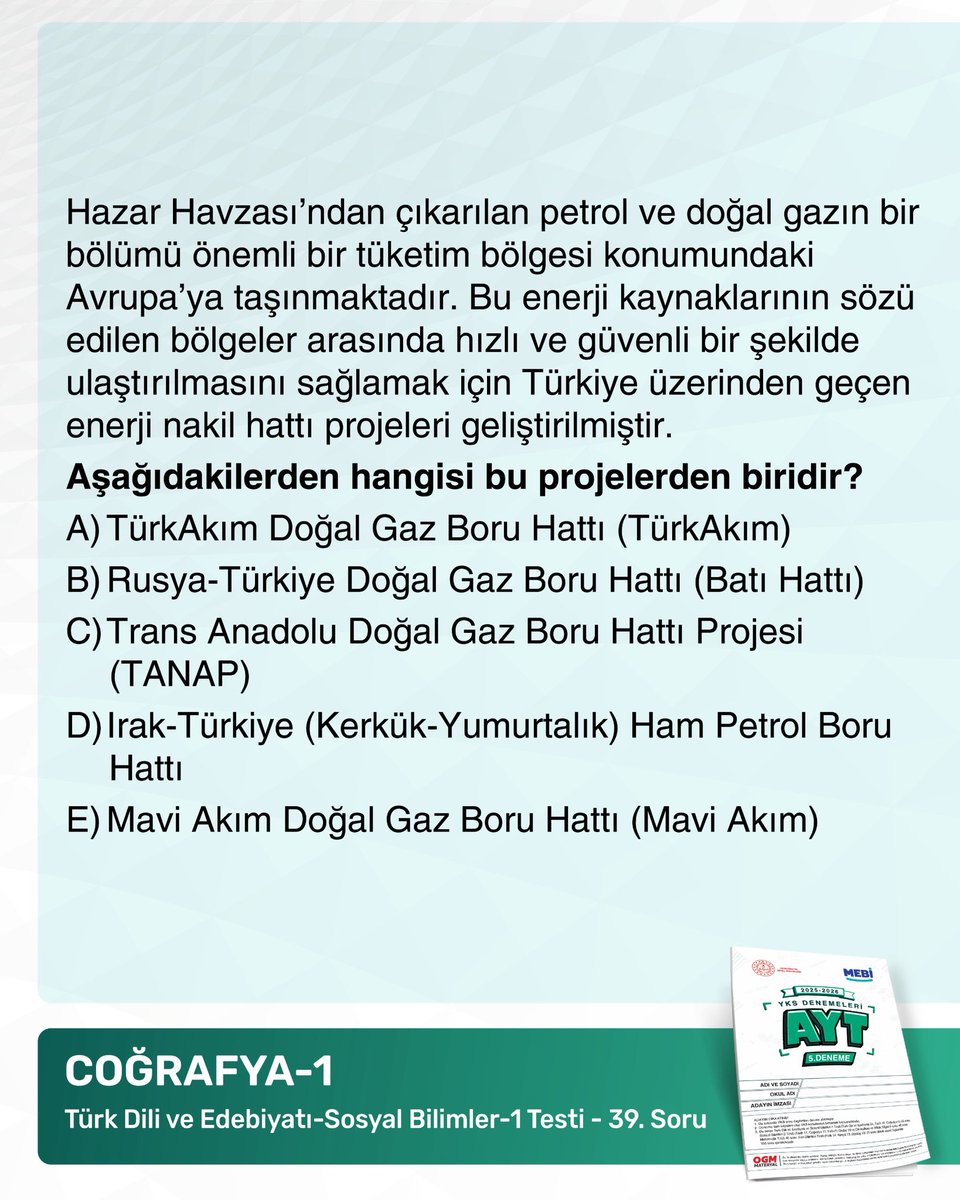 AYT 5. Deneme’den
dikkat çeken sorular. 🔍✨
Sorulara göz atmak için kaydır ➡️