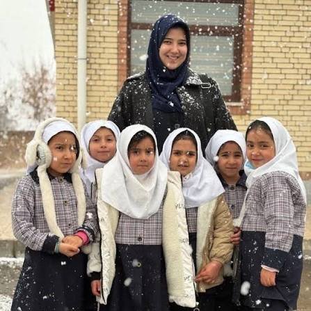 PressTV's tweet photo. The last image of Iranian teacher Neda Amini-Azar, before being martyred in the US-Israeli attack on her school. After enduring days of pain, she attained martyrdom.

US-Israeli regimes have attacked many schools across Iran murdering hundreds of children and teachers. https://t.co/H3hAmGuEx9