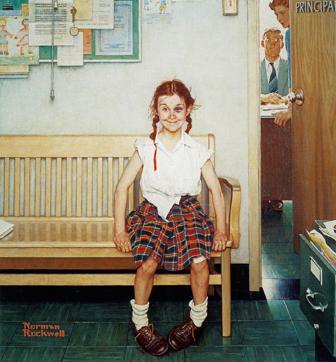 ノーマン・ロックウェル （Norman Rockwell、1894-1978） 『お転婆娘