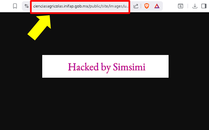 SonoraCiber's tweet photo. 🚧🚨¡CIBERALERTA!🚨🚧 El usuario #Simsimi hace un defacement en un subdominio del sitio oficial del @inifap. 😱
@ivillasenor
@victor_ruiz
@hiramcoop https://t.co/WuXlSQ37Ph