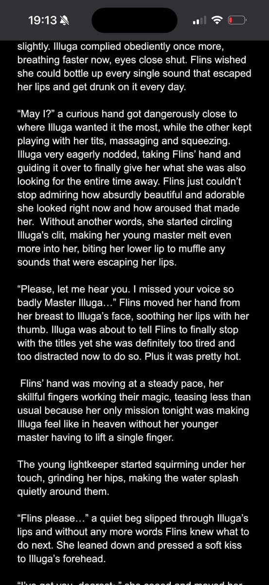 maikol_with_a_c's tweet photo. some bullshit i was writing on da bus when i came up with an au where illuga comes back from an expedition and flins is HUNGRYYY rest in the replies ouugh https://t.co/3pb2d89v9u