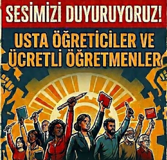 🔴EŞİT İŞE &amp; EŞİT HAK‼️

📌Eğitimin yükünü taşıyan
ama hakları yok sayılan binlerce Ücretli Öğretmen ve Usta Öğretici var‼️
🔷️Aynı sıralara emek veren eğitimcilerin haklarda ayrıştırılması, eğitimde adaletle bağdaşmaz‼️

📣Statü belirsizliği bitsin✔️
📣Kota engeli kalksın✔️