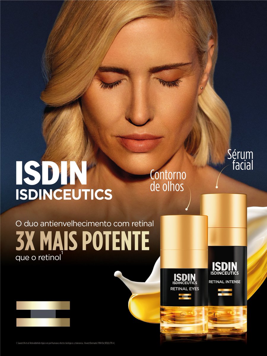 ogaitaka98's tweet photo. A dupla antienvelhecimento Isdinceutics para a sua rotina de noite com Retinal Eyes, sérum com retinaldeído para o contorno dos olhos e Retinal Intense, sérum com retinaldeído que ajuda a acelerar a renovação cutânea https://t.co/HHqFsujio4