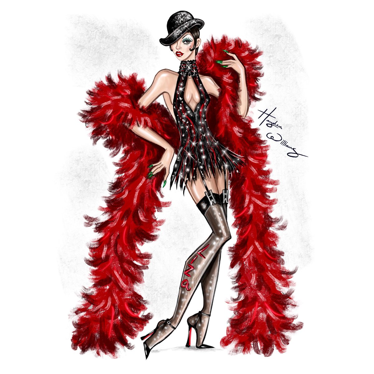 Hayden_Williams's tweet image. LIZA MINNELLI 🎩💋🎶 

Happy 80th Birthday to Hollywood legend #LizaMinnelli. This is my first illustration of her &amp;amp; is inspired by her #Oscar winning role in #Cabaret